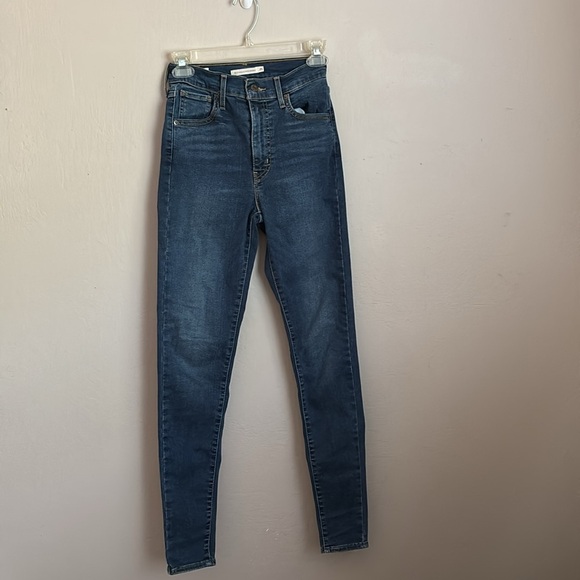Levi's Mile High Super Skinny Women's Blue Jeans size 25 - Picture 2 of 6